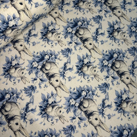 Half panama pascua flores azules