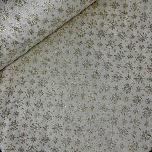 Jacquard Navidad Lurex Copo dorado