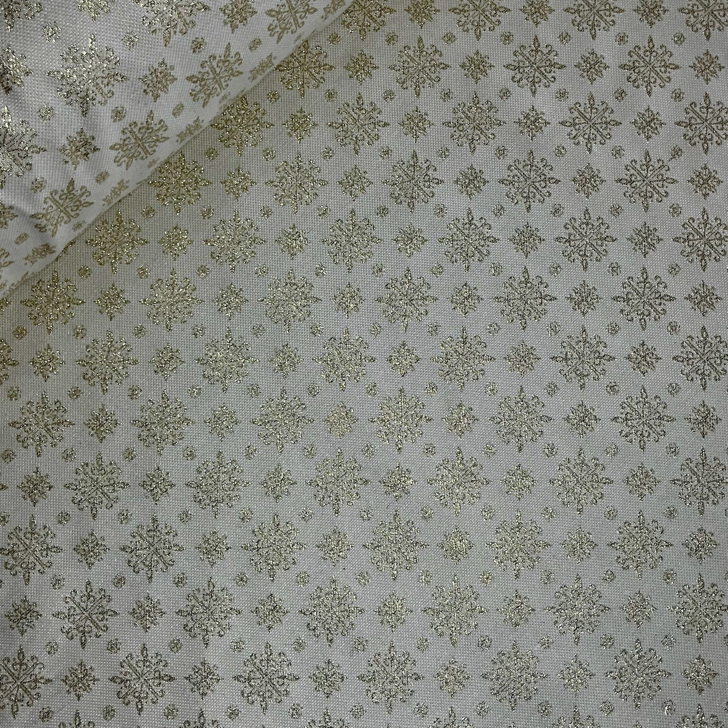 Jacquard Navidad Lurex Copo dorado