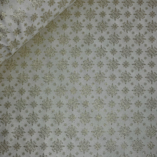 Jacquard Navidad Lurex Copo dorado