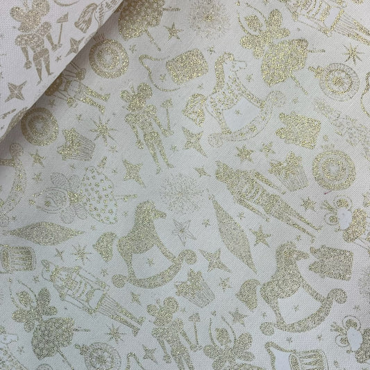 Jacquard Navidad Lurex - Juguetes Navideños Oro