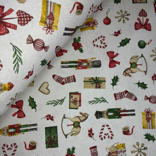 Panama Navidad Lurex cascanueces