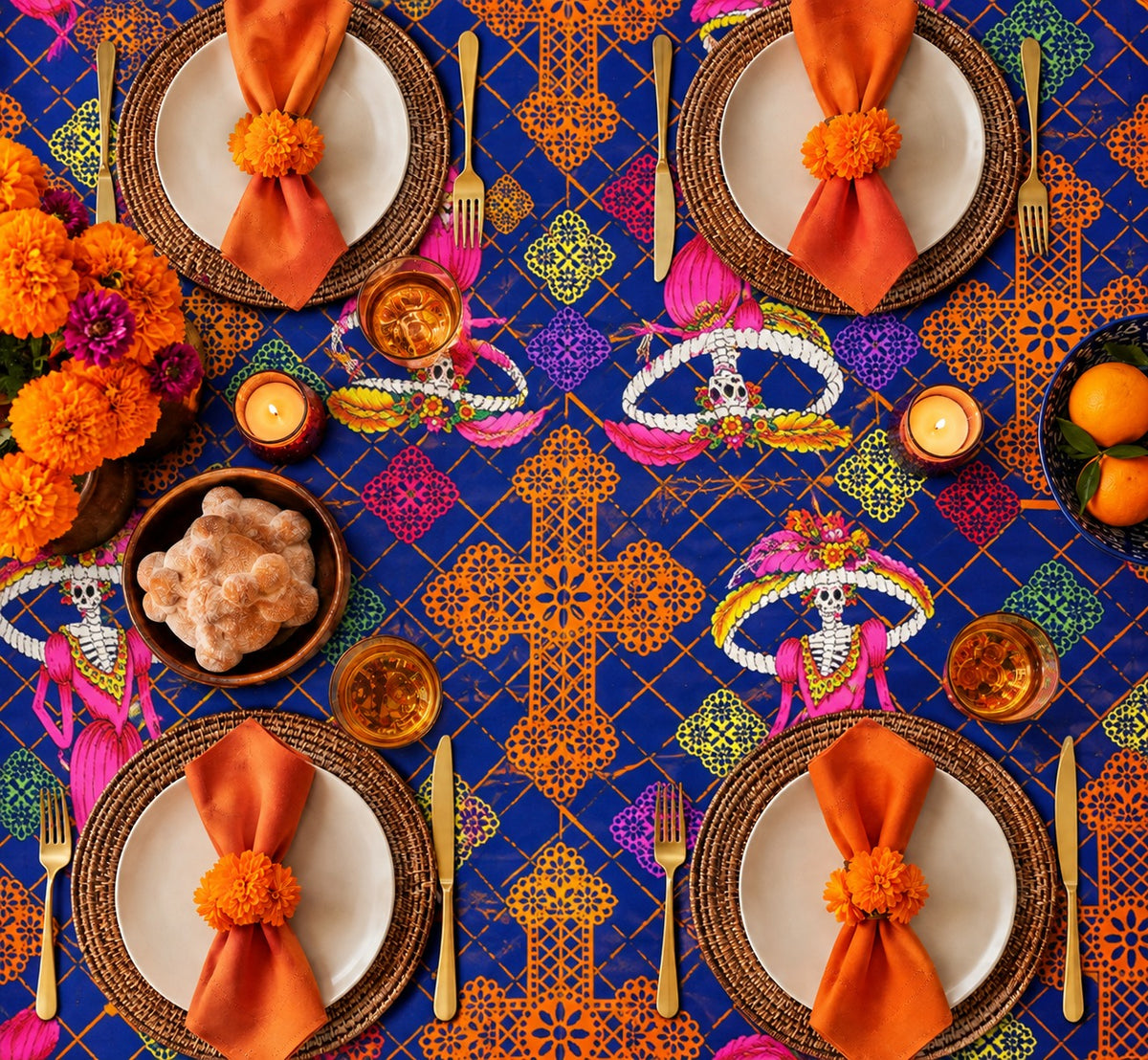 Mantel Día de Muertos - Señora Muerte