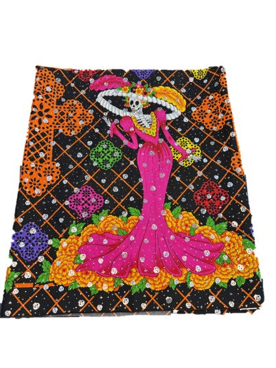 Mantel Foil Catrina negro