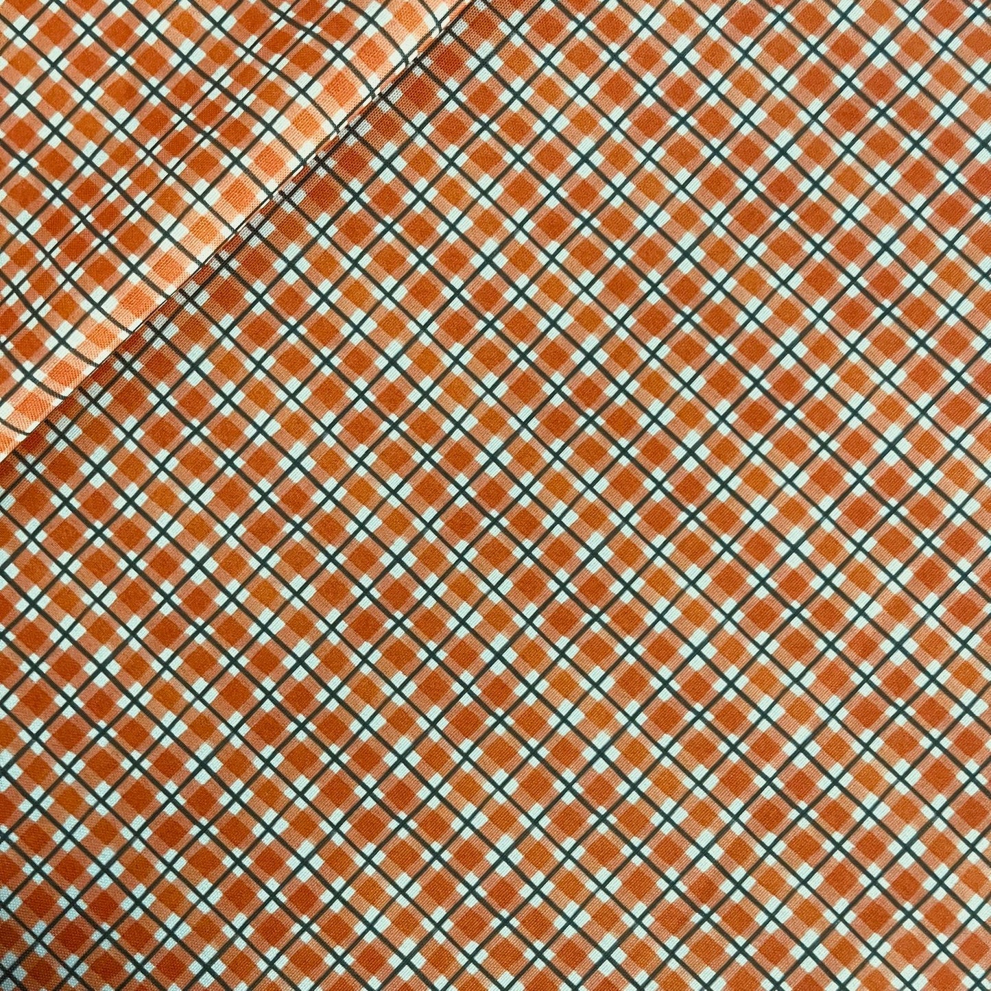 Half Panama Tartán Naranja Otoño