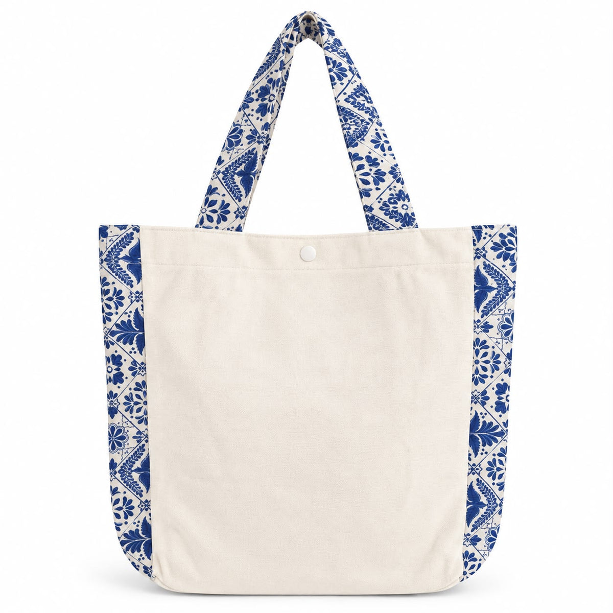 Tote Bag Cruda Talavera con Fuelle